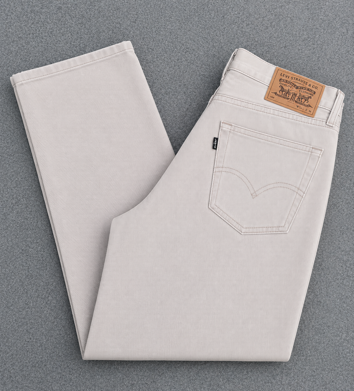 Levi's Beige Denim Black Tab Jeans Waist 28"