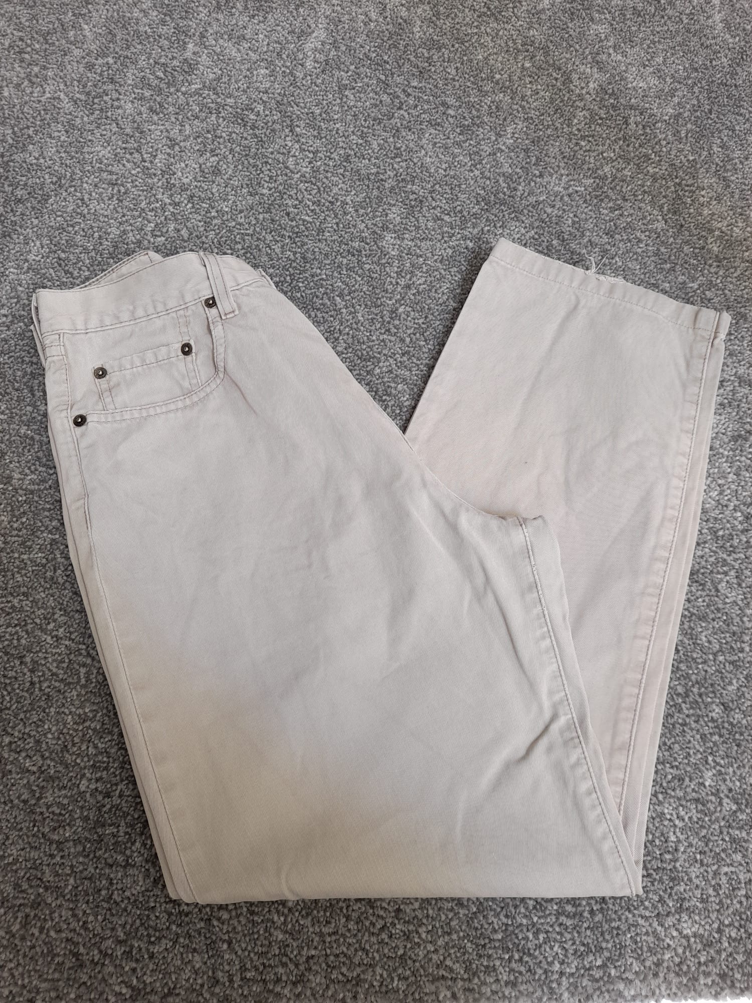 Levi's Beige Denim Black Tab Jeans Waist 28" image 7