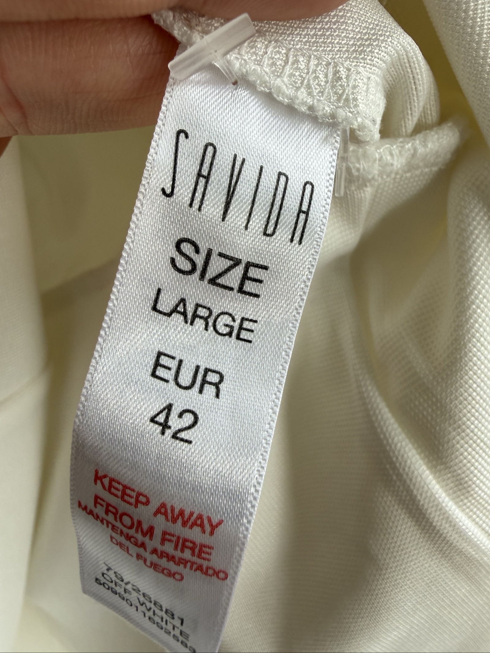 Savida White Puff Sleeve Blouse UK Small Elegant Stylish Casual Top image 6
