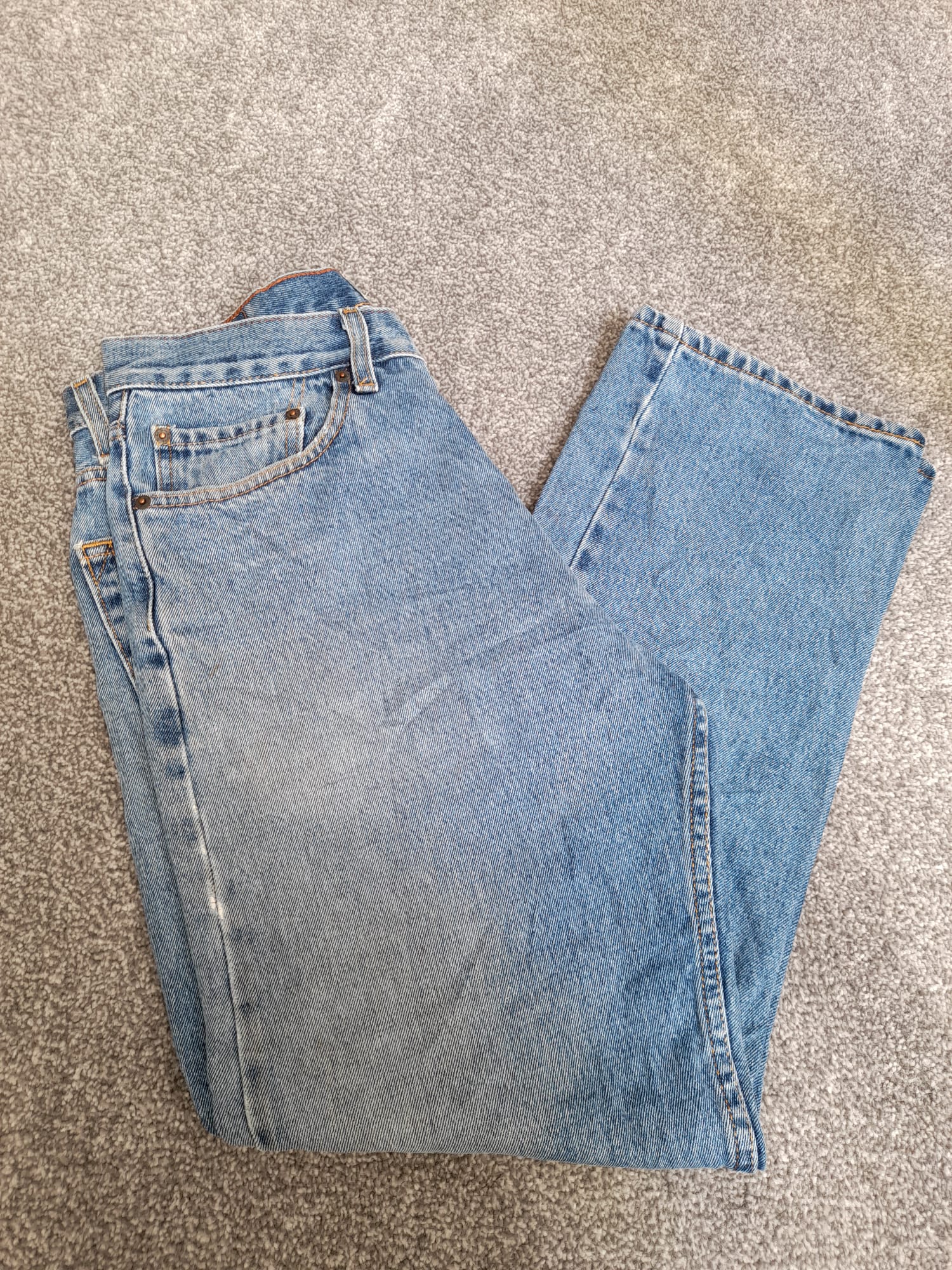 Signature Levi's Light Blue Denim Jeans 33" image 7