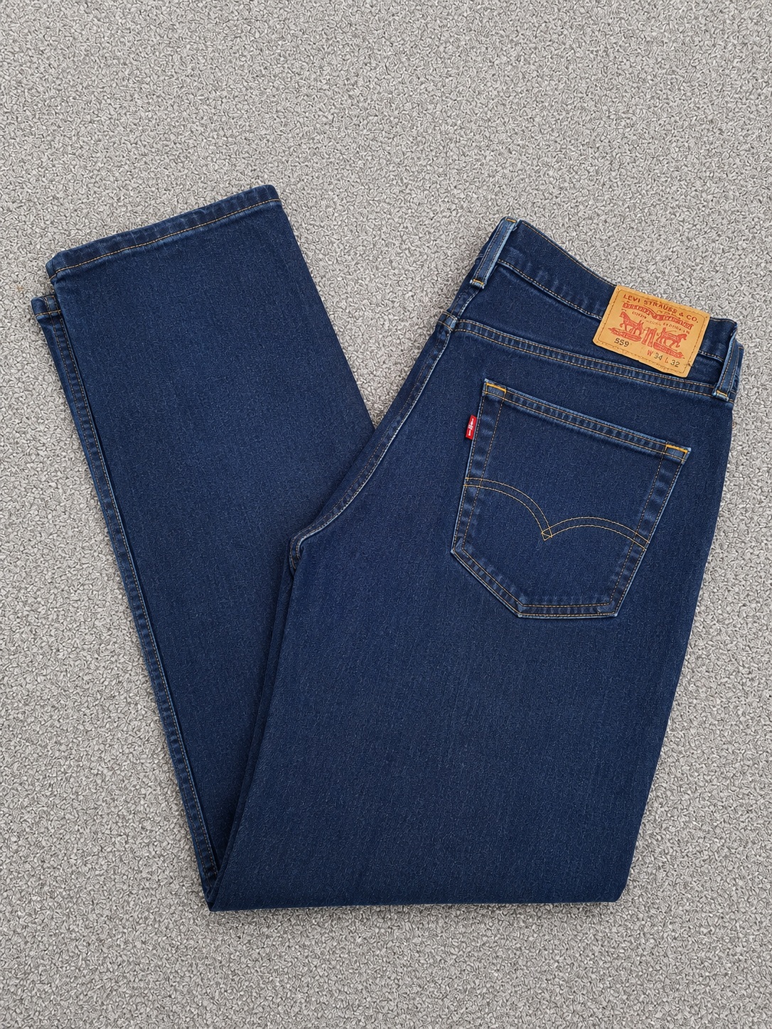 Levis Blue Relaxed Fit Denim Red tab Jeans 36"
