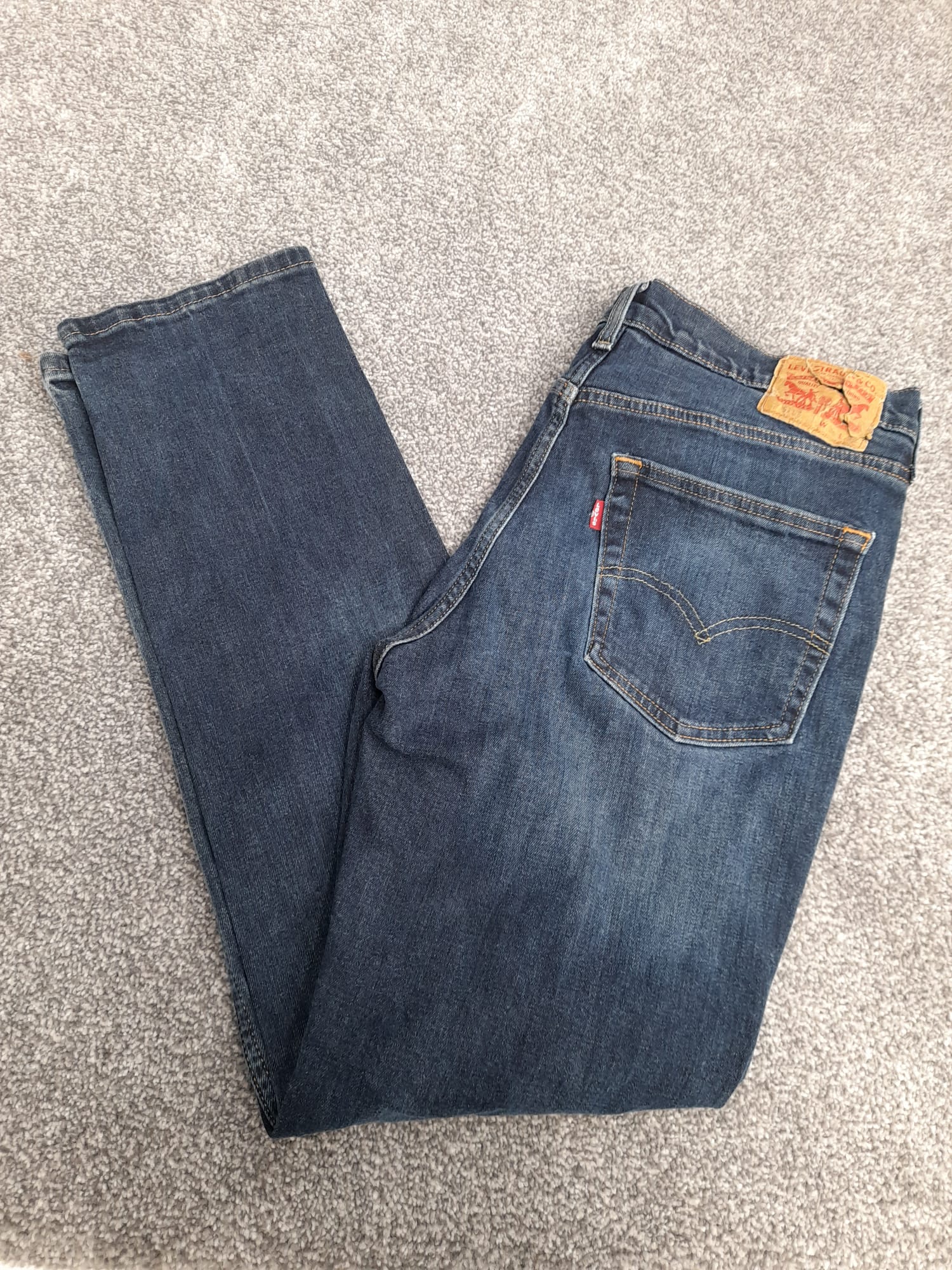 Levis Blue Relaxed Fit Denim Red tab Jeans 36" image 2