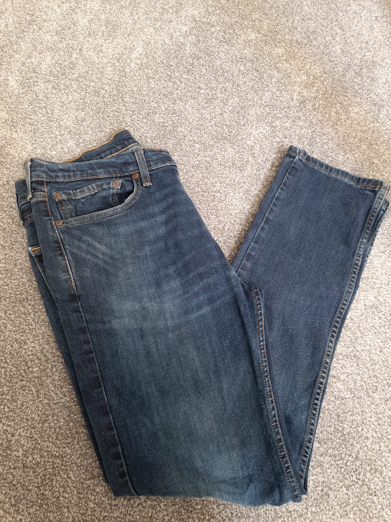 Levis Blue Relaxed Fit Denim Red tab Jeans 36" image 5