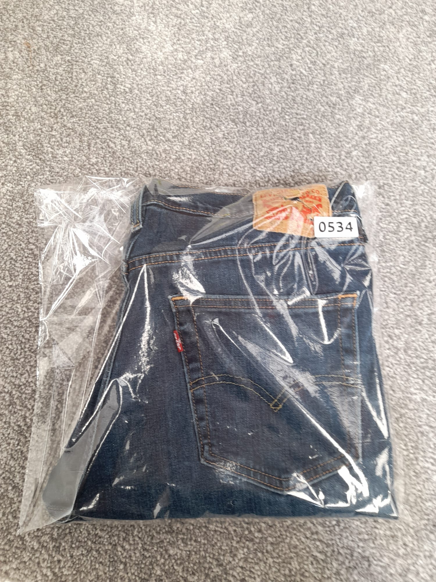 Levis Blue Relaxed Fit Denim Red tab Jeans 36" image 6
