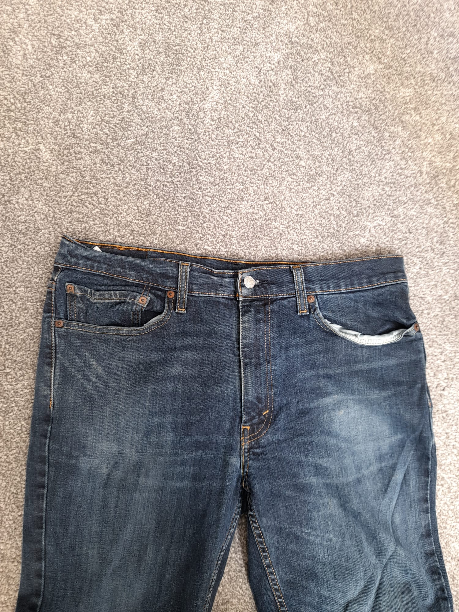 Levis Blue Relaxed Fit Denim Red tab Jeans 36" image 7