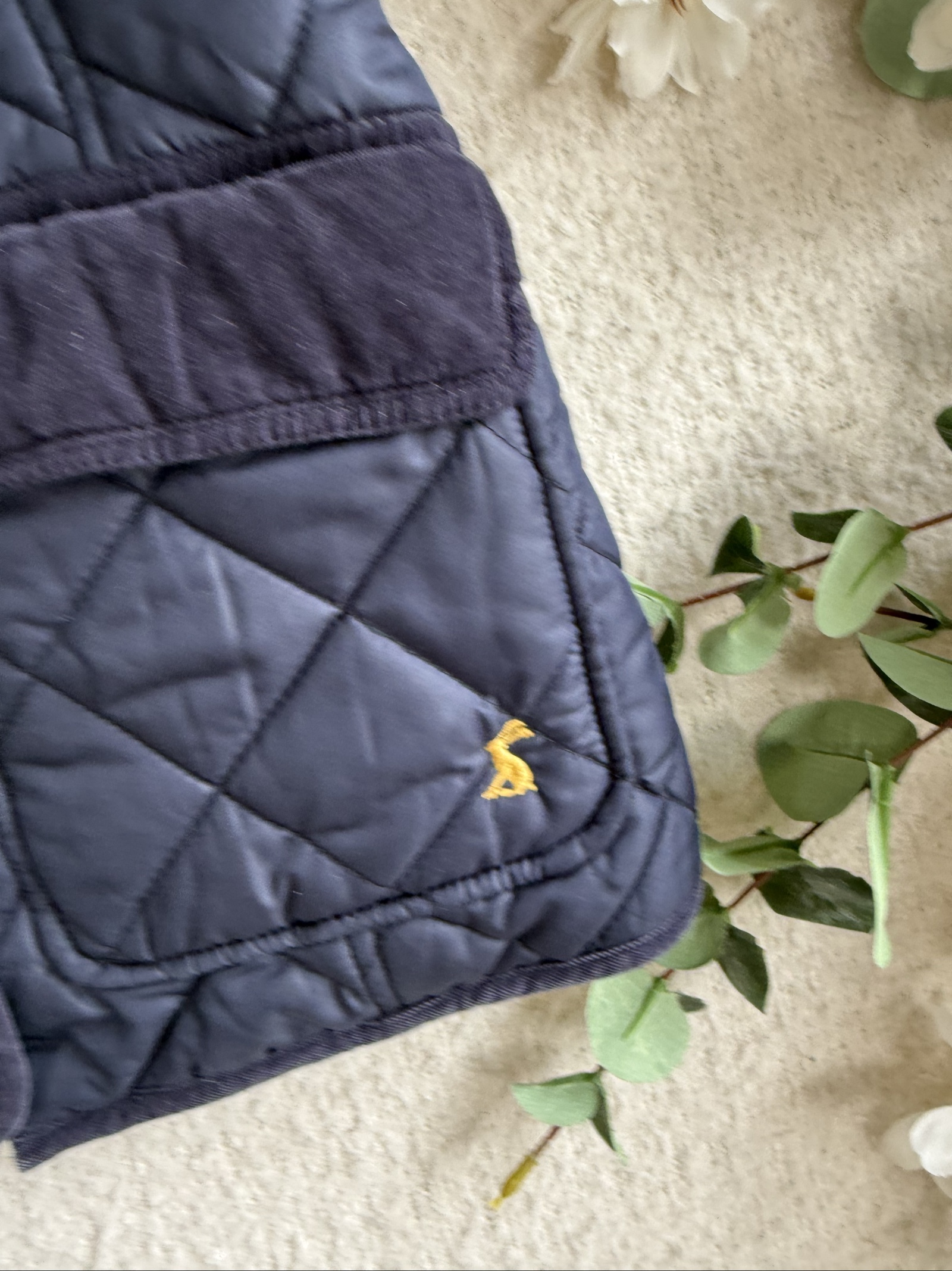 Joules Navy Quilted Sleeveless Gilet UK 10 Quilted Puffer Vest Outerwear image 4