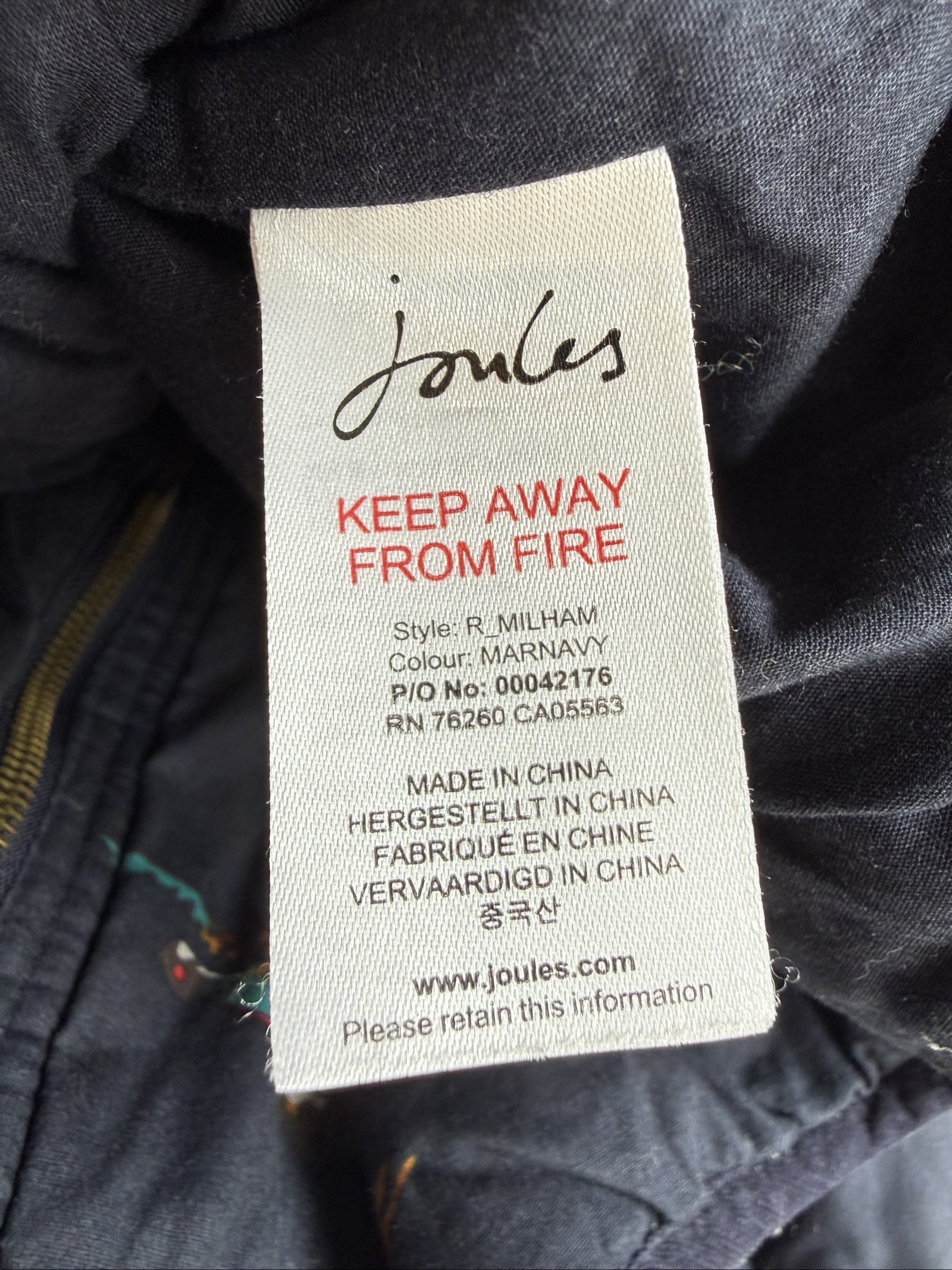 Joules Navy Quilted Sleeveless Gilet UK 10 Quilted Puffer Vest Outerwear image 6