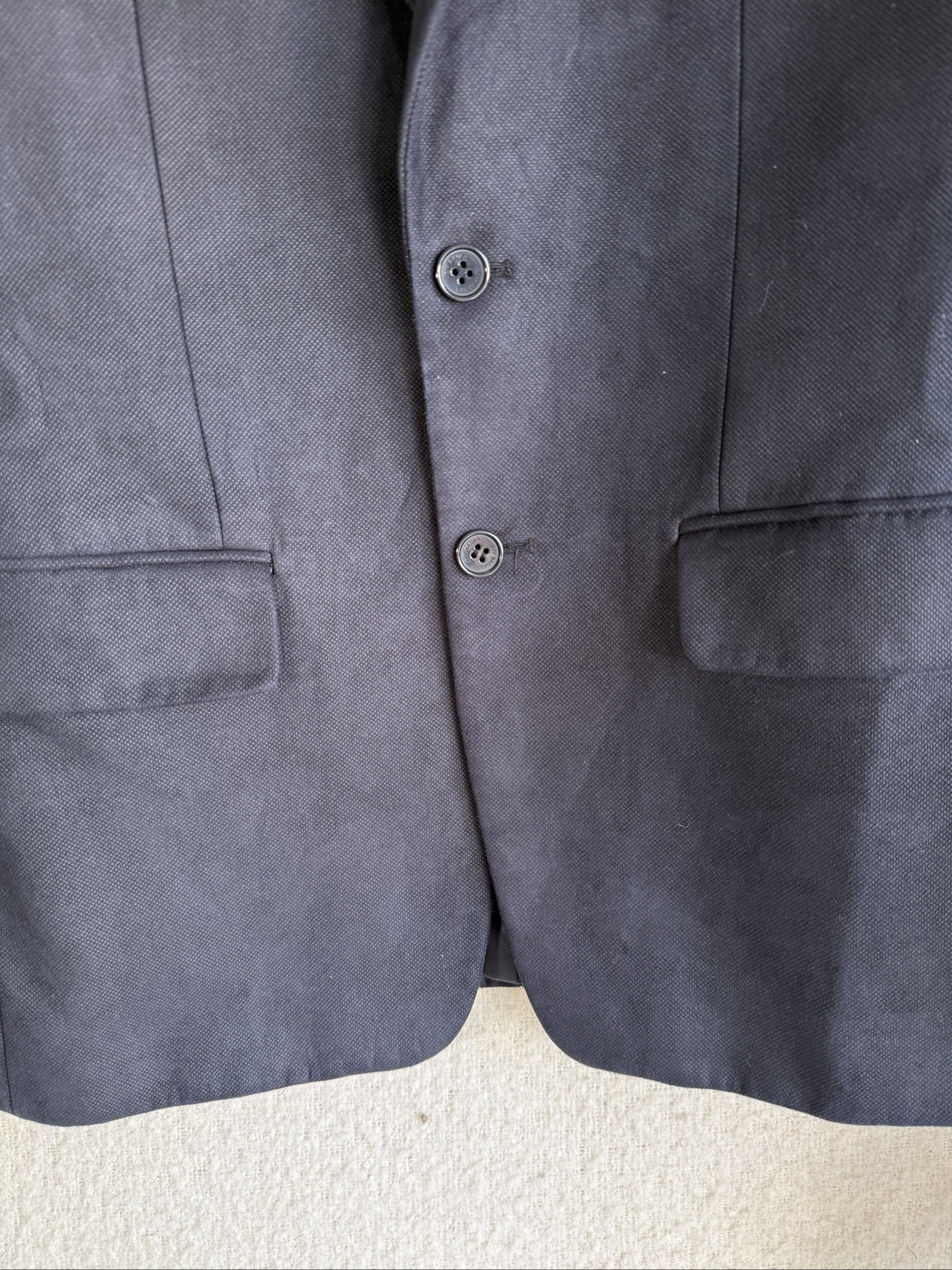 Jeff Banks Black Classic Two Button Blazer Jacket 38R Slim Fit Formal Wear image 3