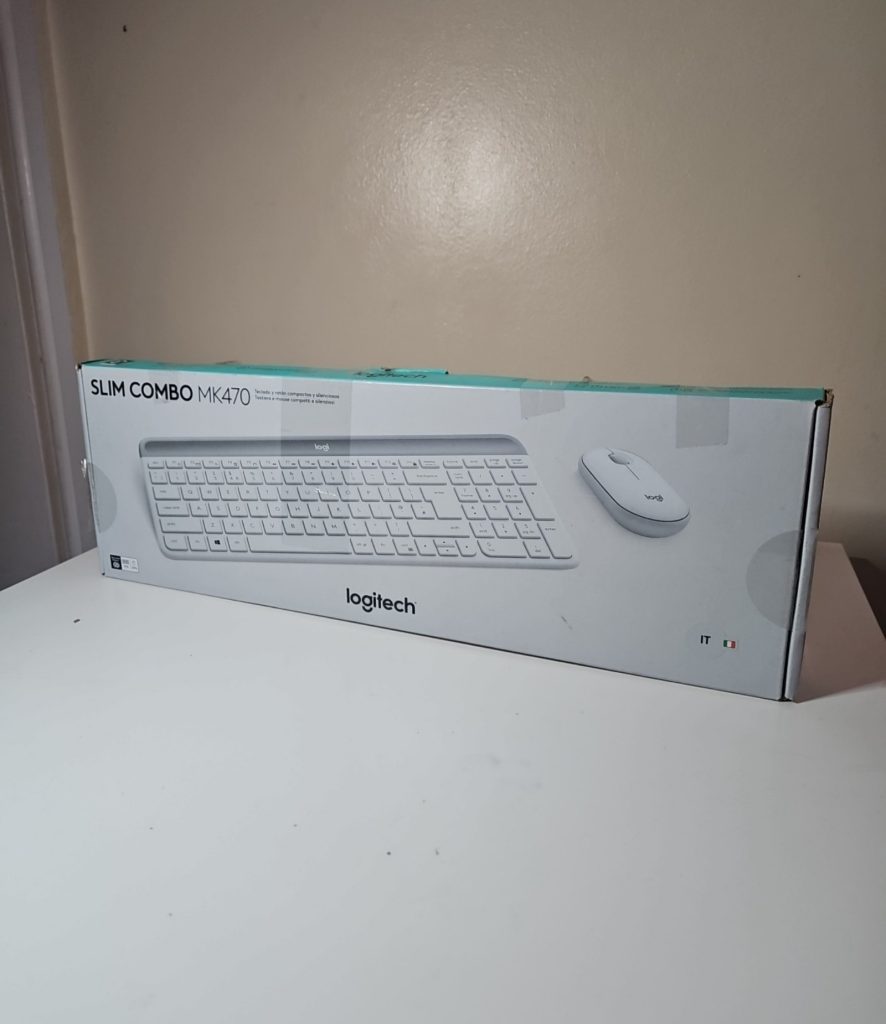 Logitech White Slim Combo MK470 Wireless Keyboard & Mouse