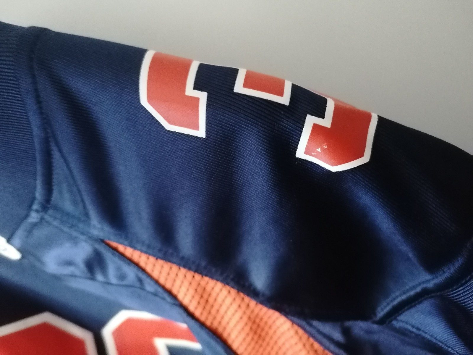 Starter Herren Football Jersey Medium Nr. 32 Navy Orange Vintage Trikot image 5