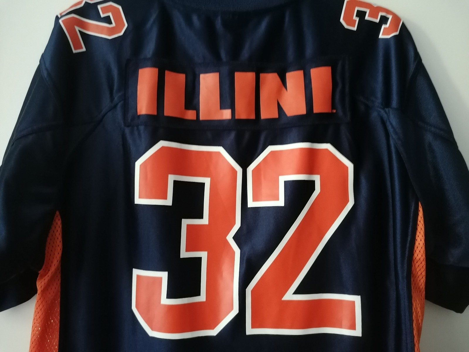 Starter Herren Football Jersey Medium Nr. 32 Navy Orange Vintage Trikot image 7
