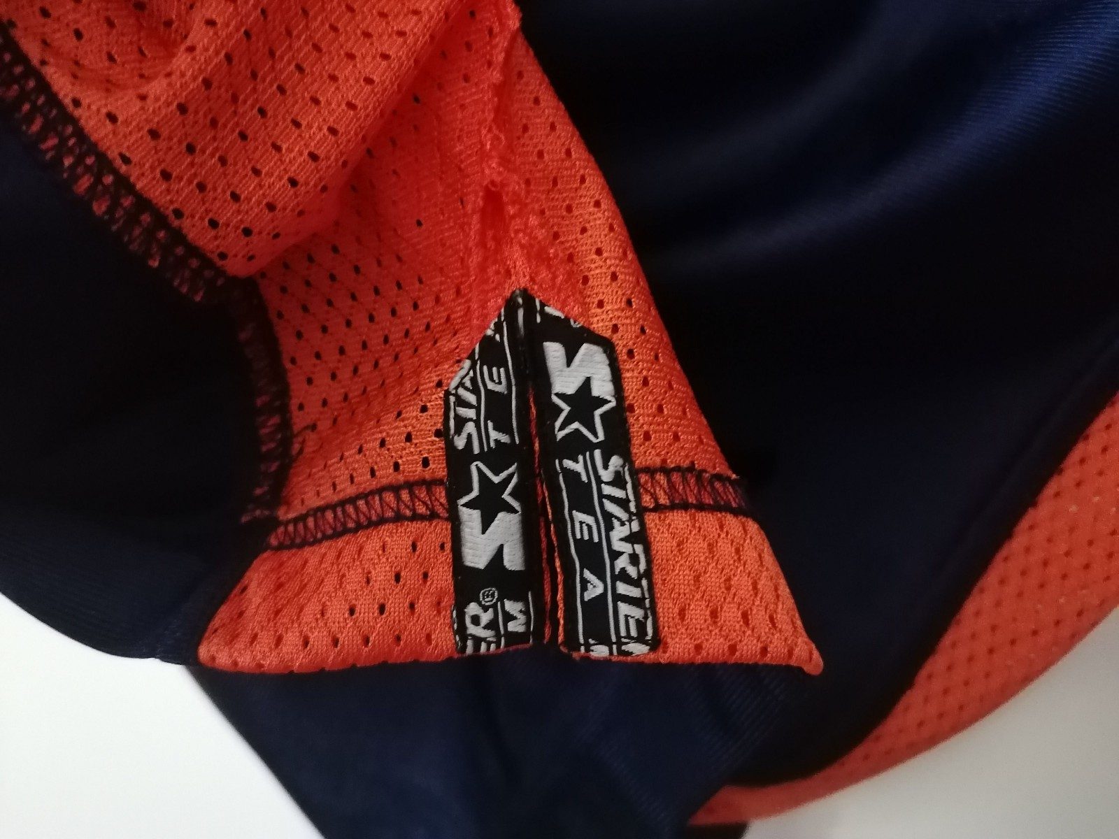 Starter Herren Football Jersey Medium Nr. 32 Navy Orange Vintage Trikot image 9