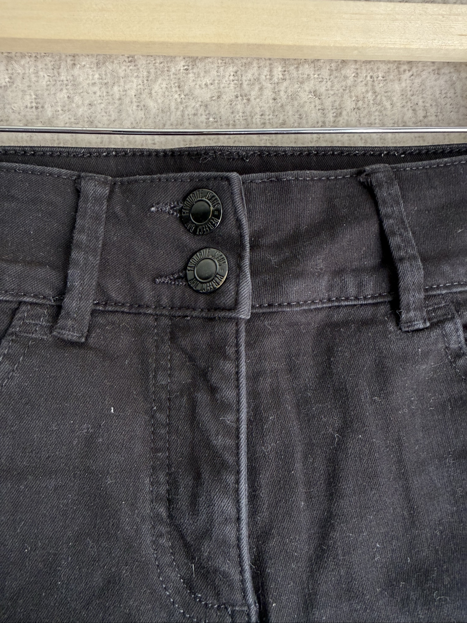 Black Skinny Waist Enhancer Jeans Women's Size UK 10 Long Stretch Denim Pants image 3