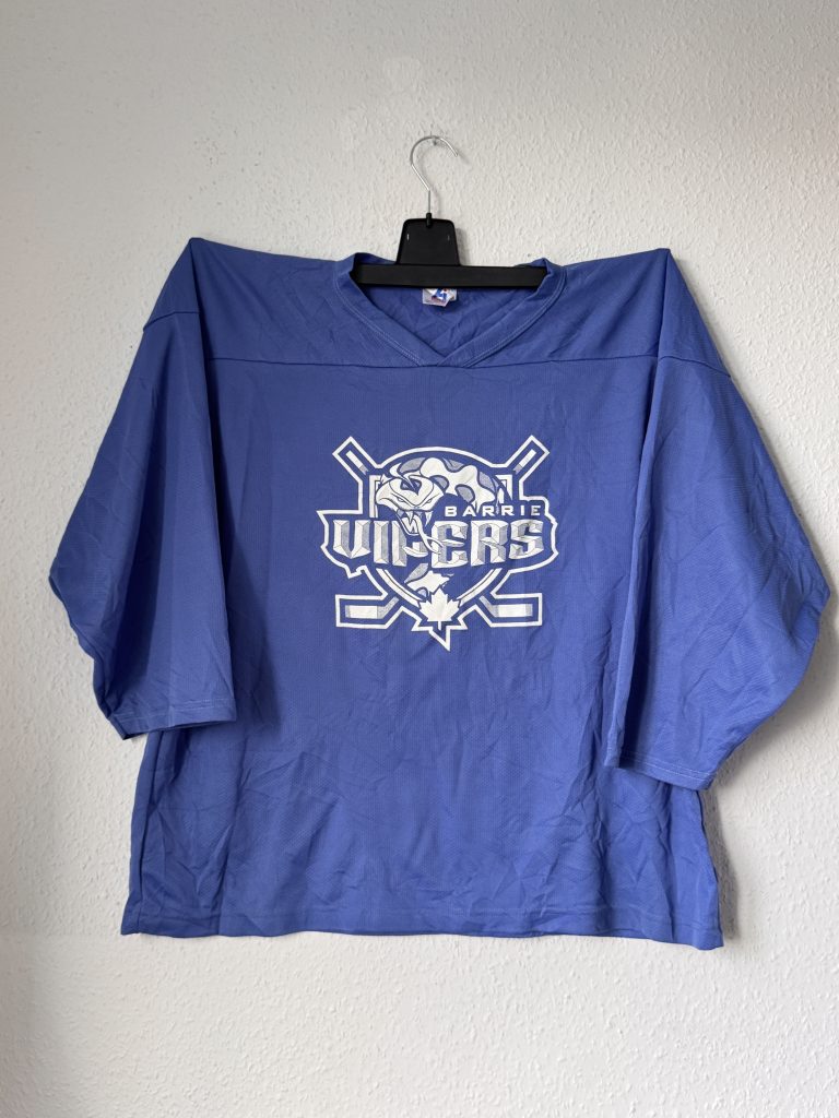 Athletics International Blue Barrie Wolves T-Shirt LG 100% Polyester 2912