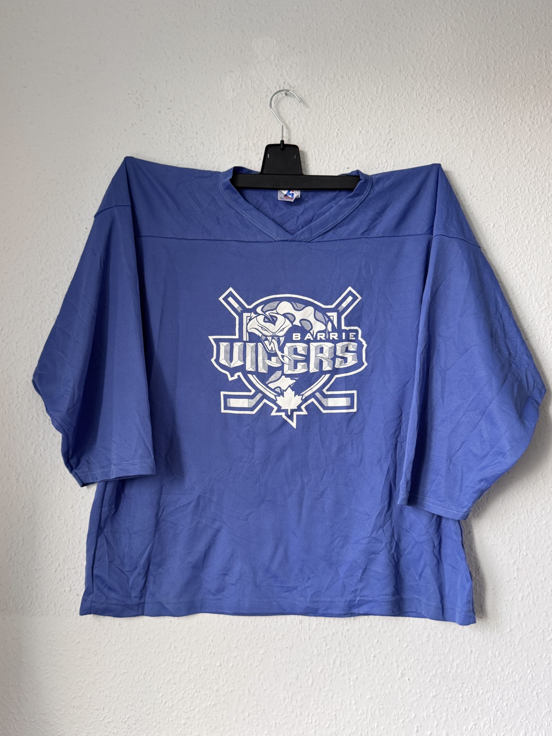 Athletics International Blue Barrie Wolves T-Shirt LG 100% Polyester 2912
