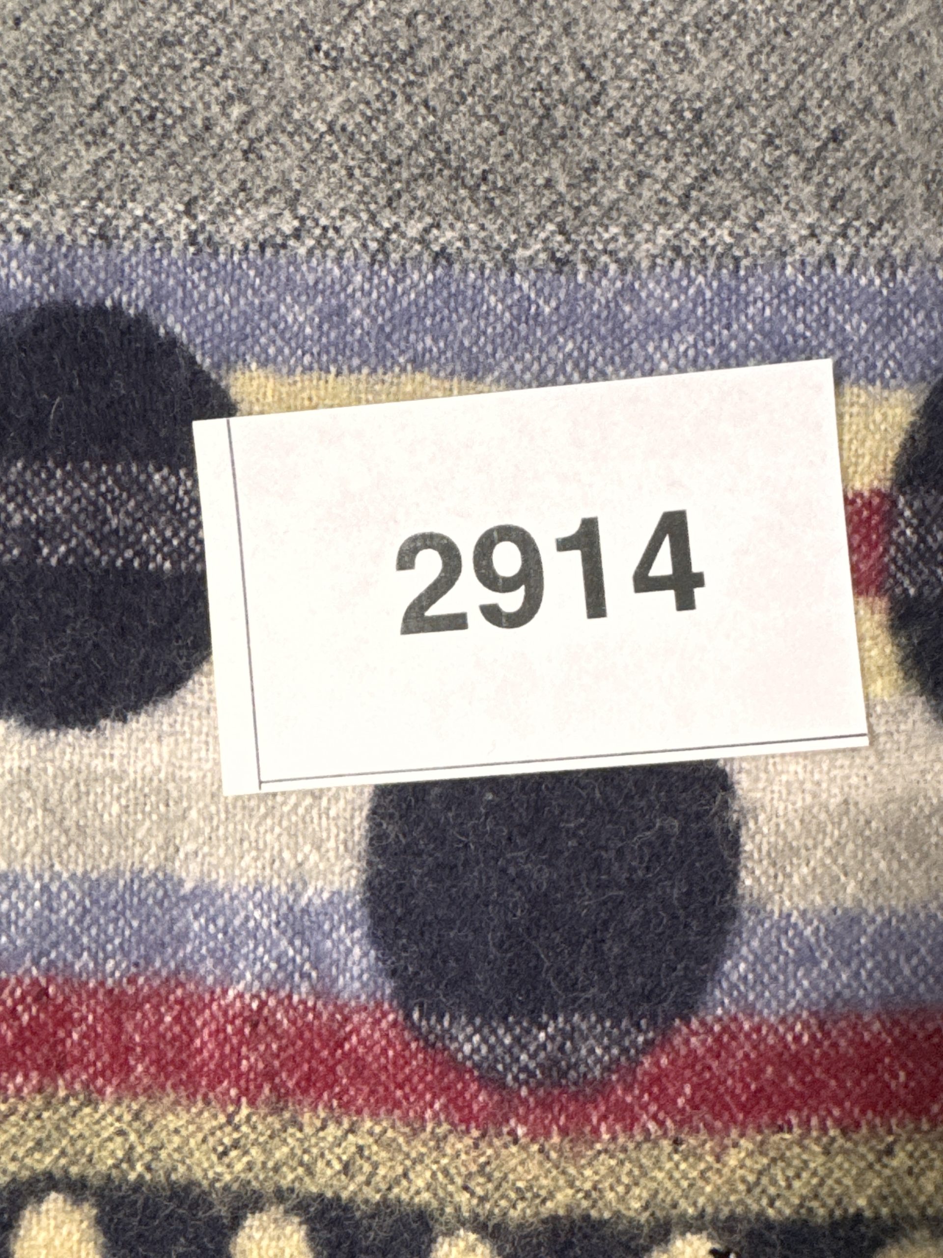 Unbranded Multi Colour Patterned Wool Scarf One Size 2914 image 5