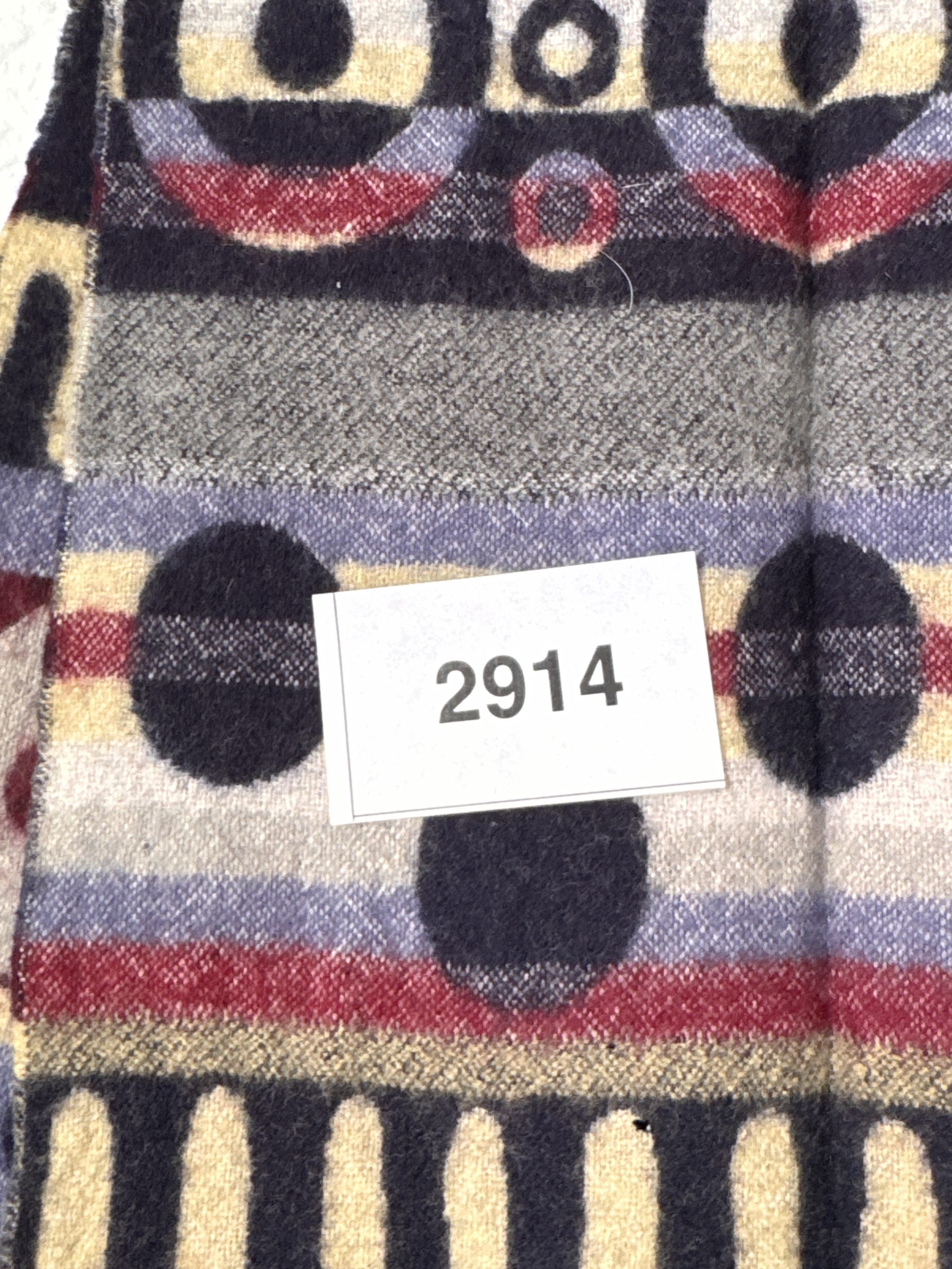 Unbranded Multi Colour Patterned Wool Scarf One Size 2914 image 6
