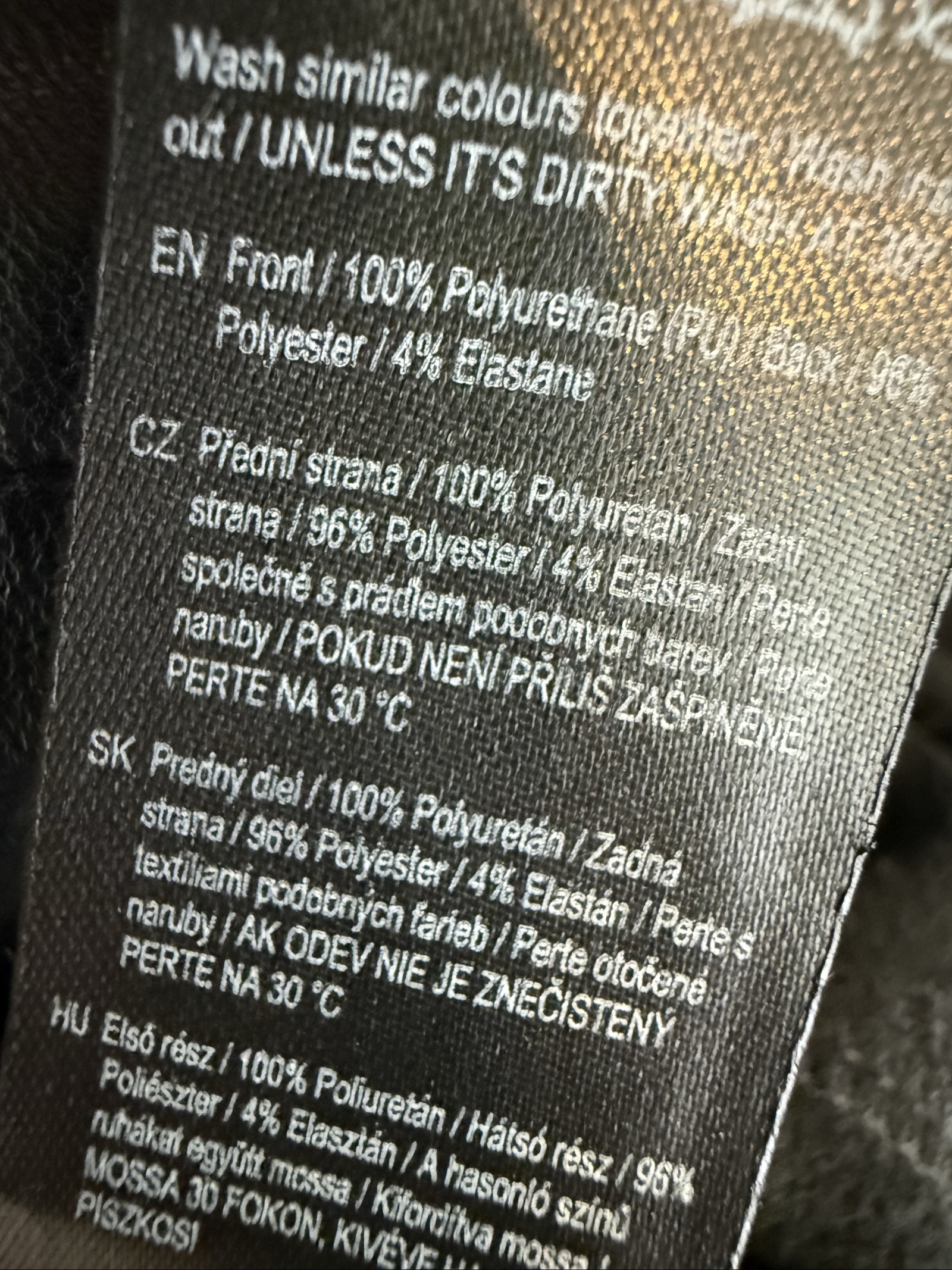 F&F Black Faux Leather Slim Fit Trousers UK 14 Classic Style Pants image 7