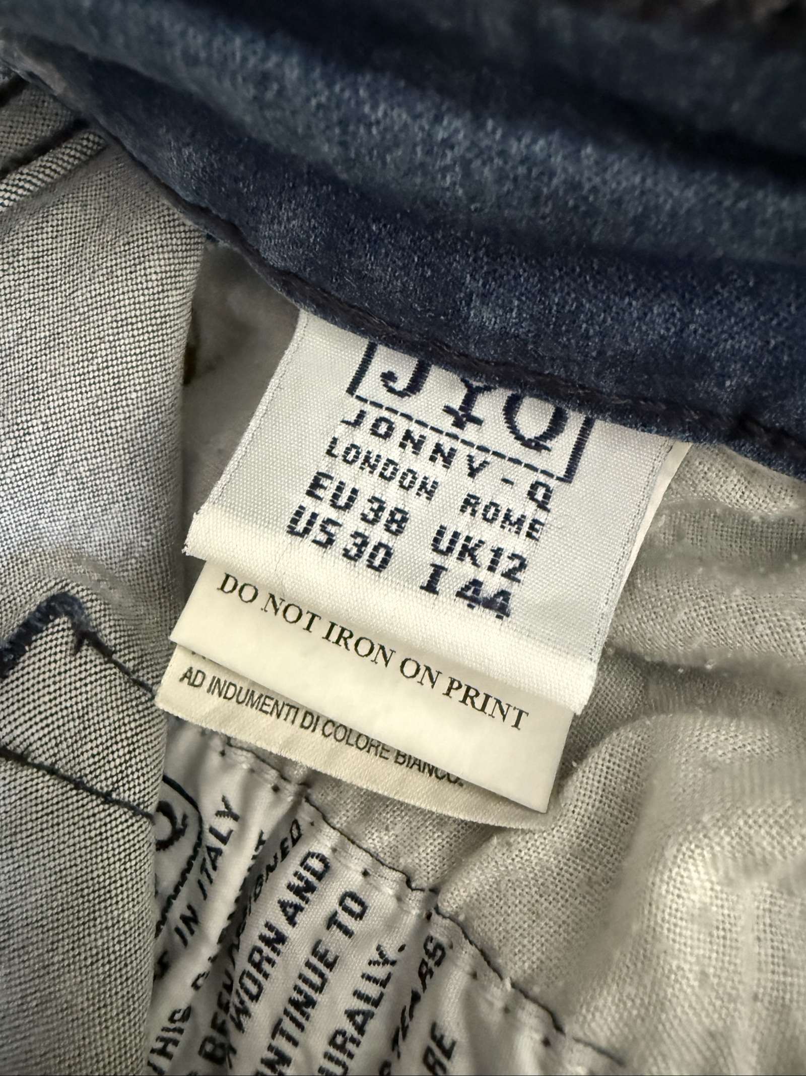 Jonny Q Dark Blue Skinny Denim Jeans UK 12 Stylish Casual Slim Fit image 4