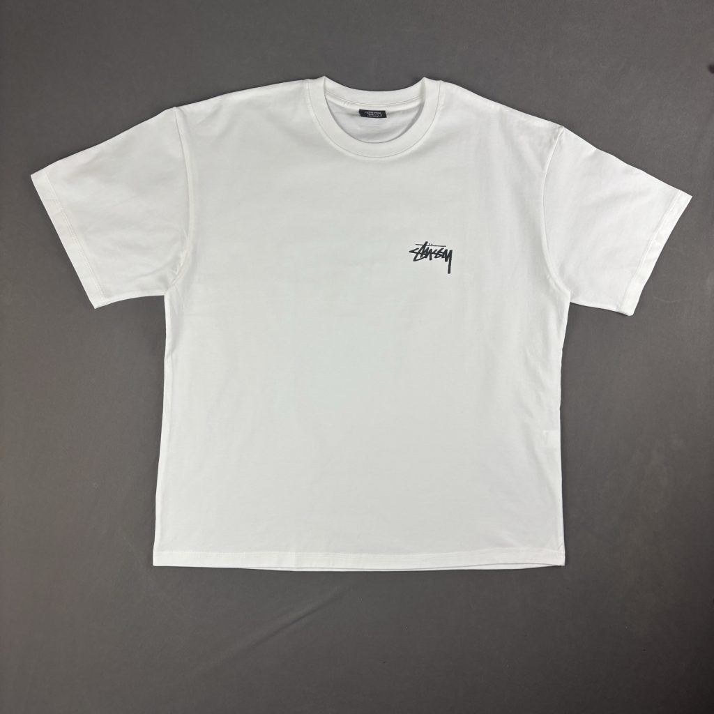 Stussy White Spider Print T-Shirt Large