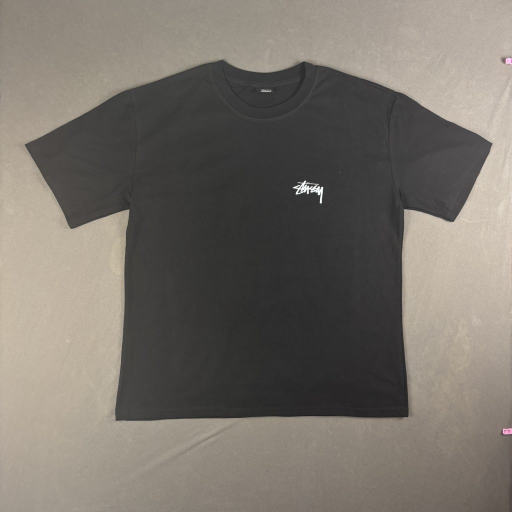 Stussy Black T-Shirt L Spider Print
