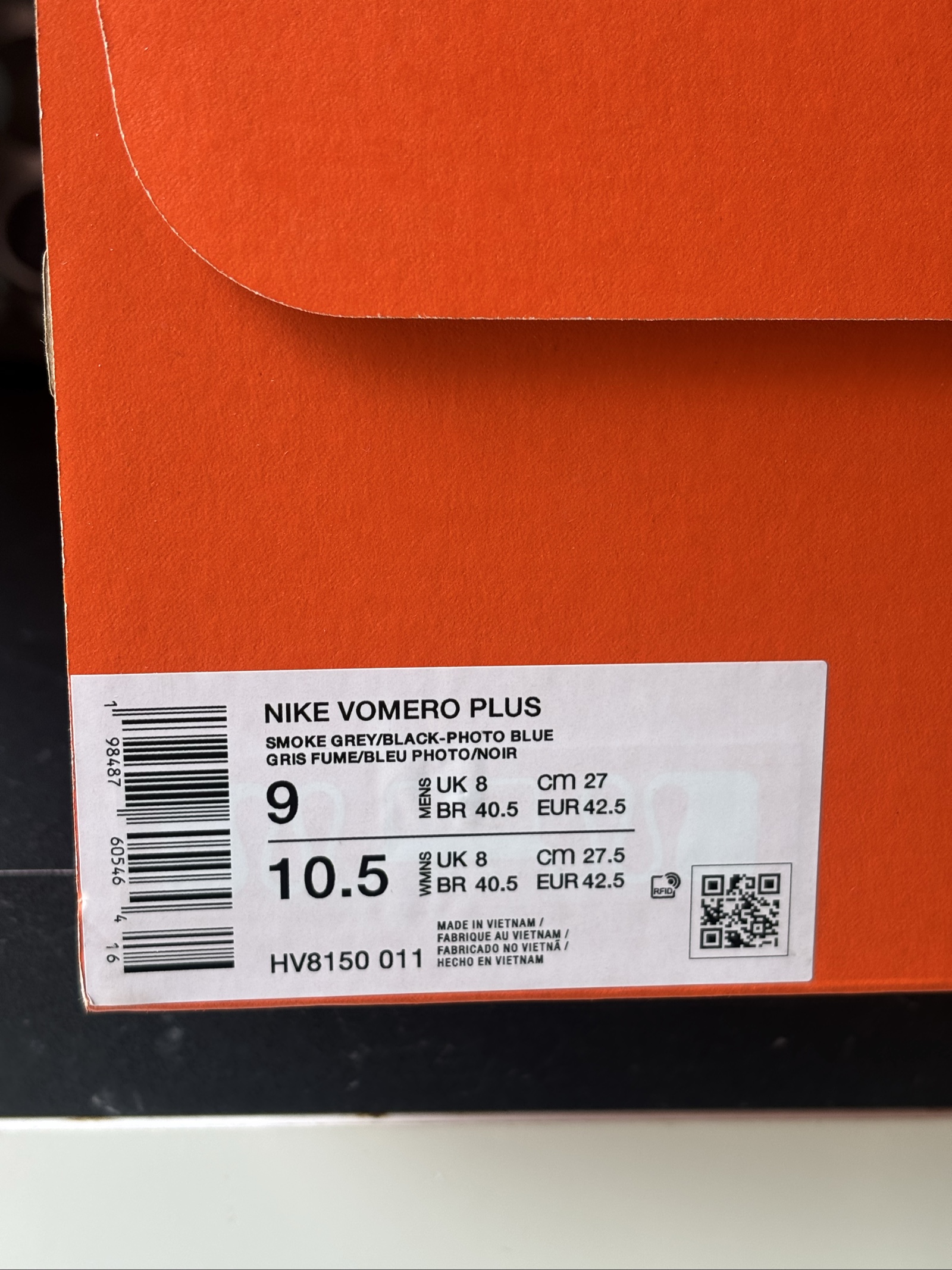 UK 8 Nike Vomero Plus | Smoke Grey HV8150-011 | New image 3