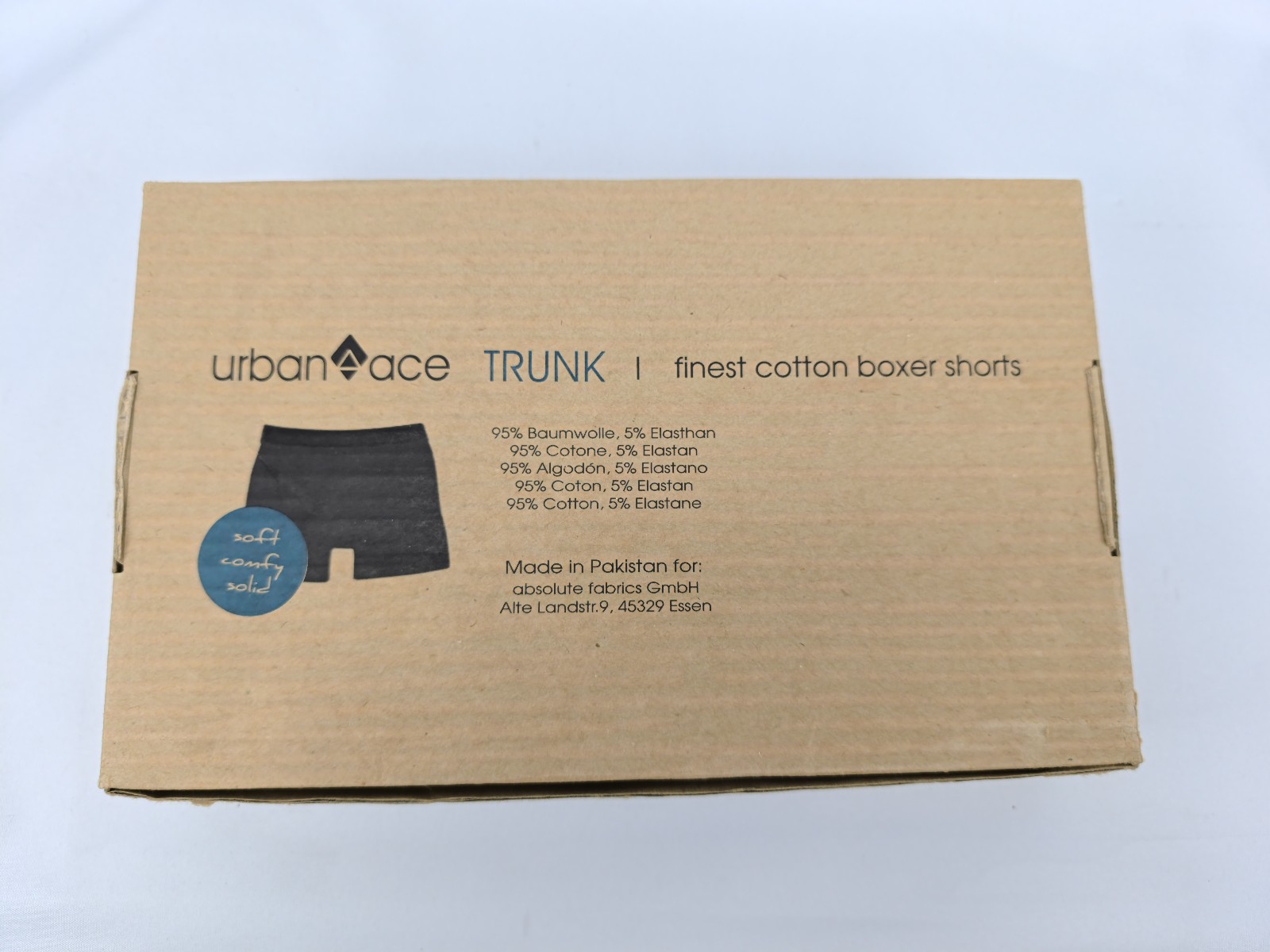 Urban Ace Grey Cotton Trunk Boxers Medium Soft & Comfortable image 3