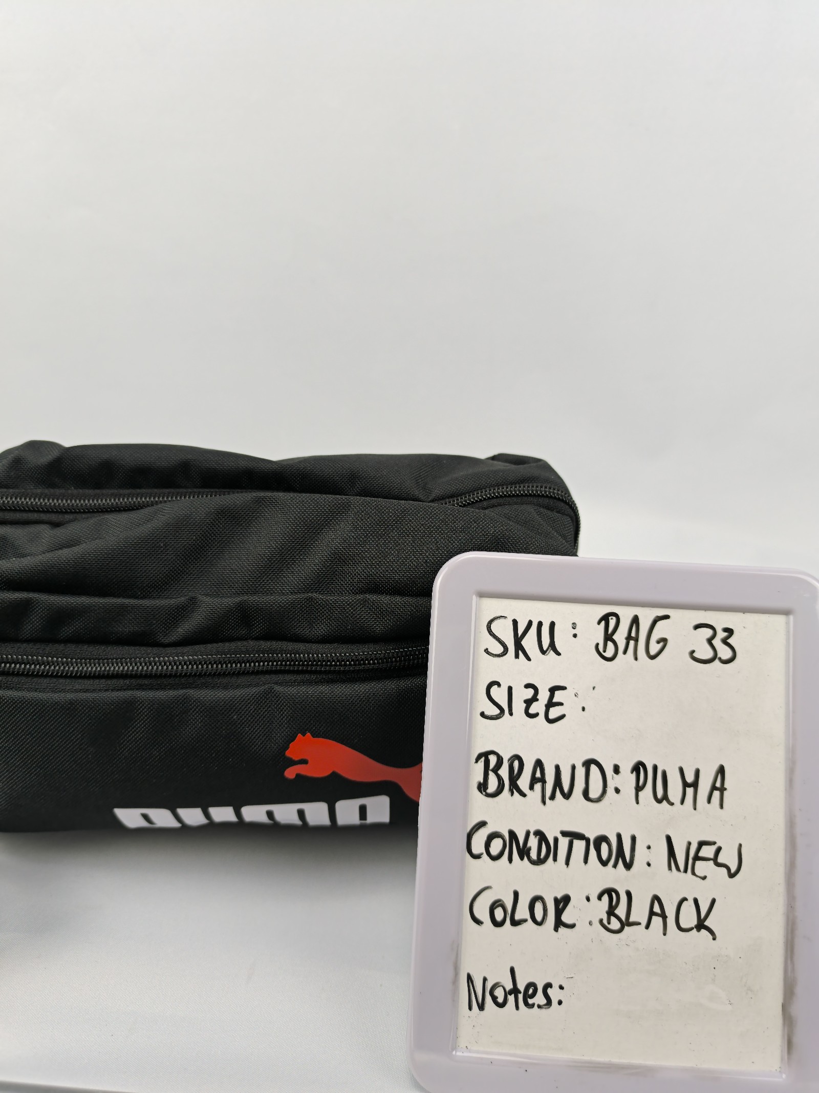 Puma Kulturbeutel Schwarz 23 cm Unisex Neu mit Originaletikett Reise Tasche