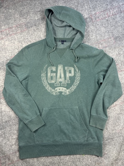 Gap Green Hoodie Large Printed Logo