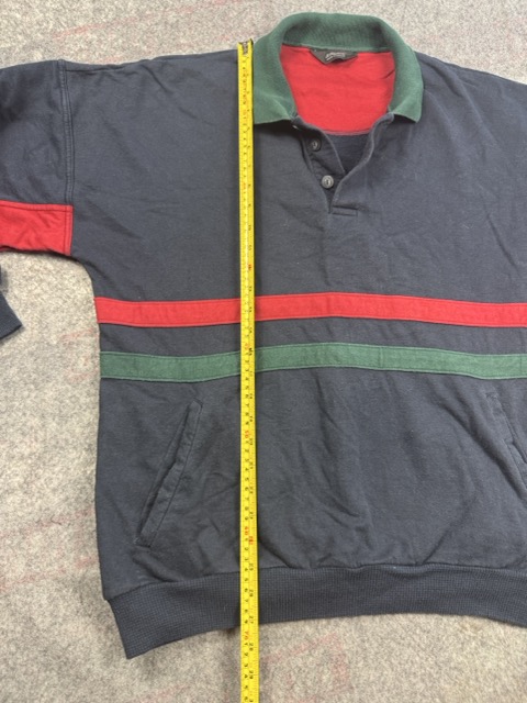 St Michael Black, Red & Green Rugby Sweatshirt Large image 6