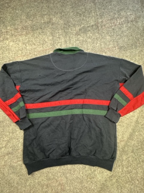 St Michael Black, Red & Green Rugby Sweatshirt Large image 7