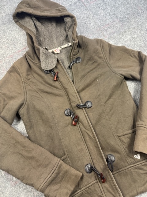 Roxy Brown Hooded Toggle Jacket XL image 2