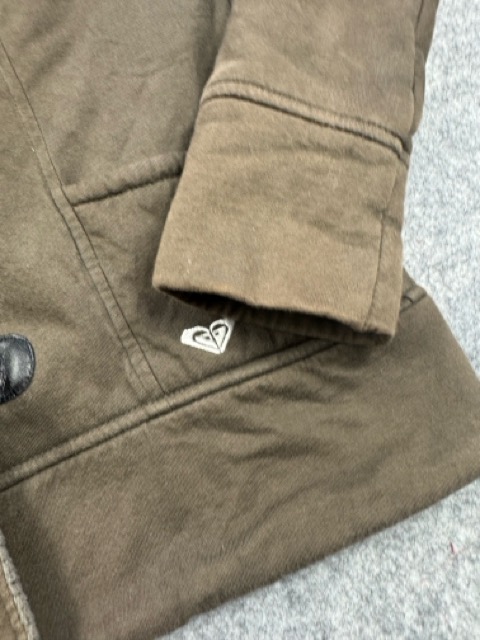 Roxy Brown Hooded Toggle Jacket XL image 3
