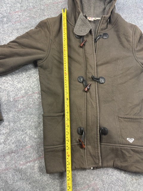 Roxy Brown Hooded Toggle Jacket XL image 8