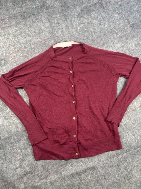 White Stuff Burgundy Cardigan UK 14