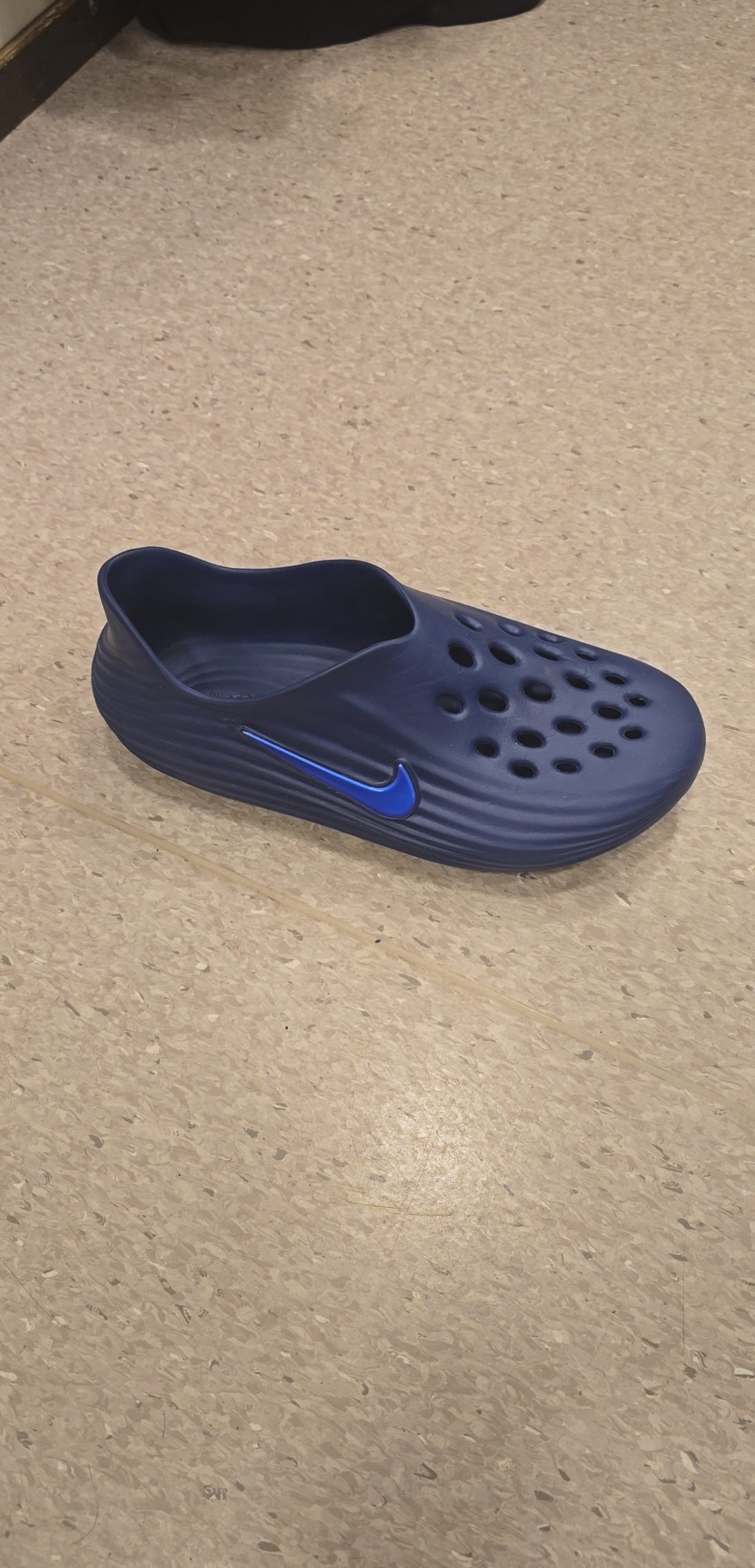 Nike Navy Blue Foam Running Slip On Clog UK 7