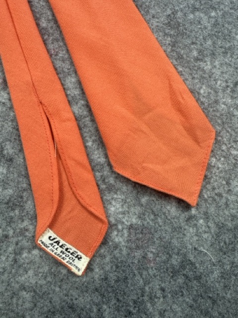 Jaeger Orange Wool Tie image 2