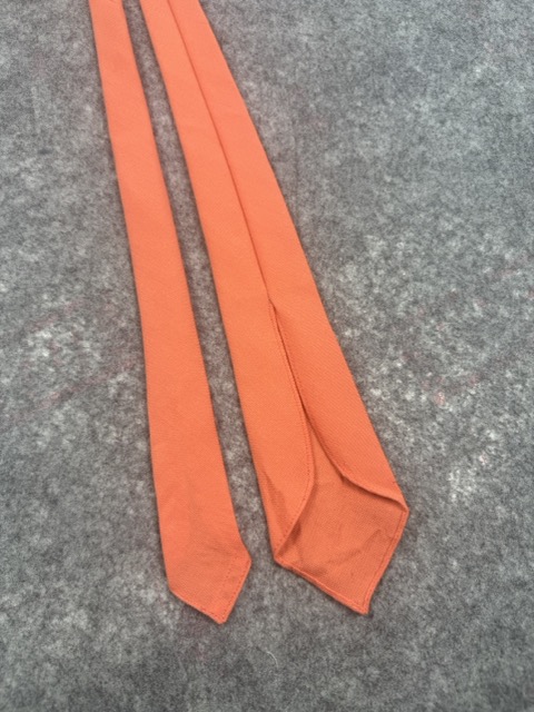 Jaeger Orange Wool Tie image 4