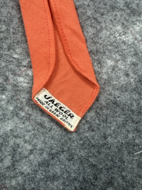 Jaeger Orange Wool Tie image 5
