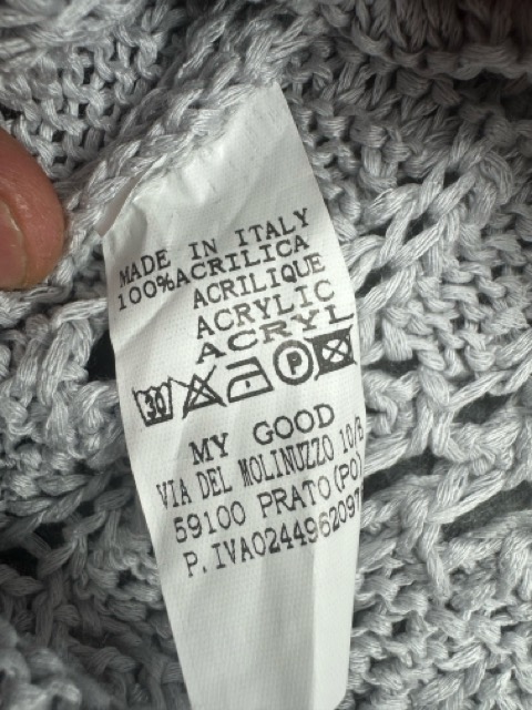 My Good Grey Crochet Knit Sweater image 3
