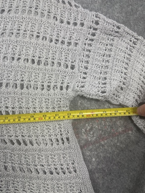 My Good Grey Crochet Knit Sweater image 4