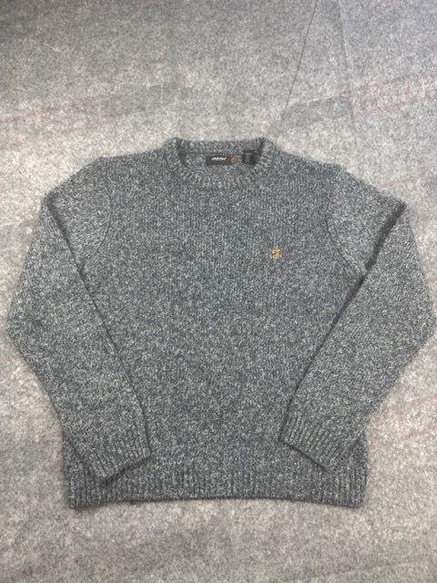 Farah Grey Knit Sweater XL