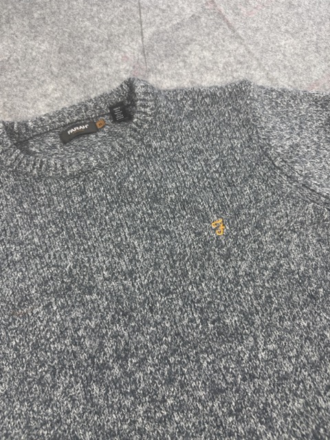 Farah Grey Knit Sweater XL image 2