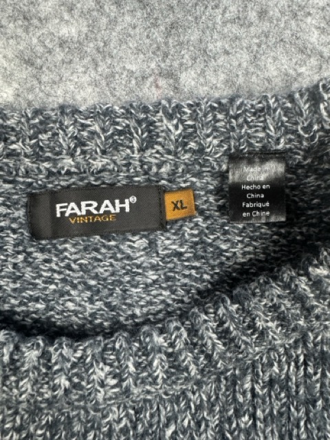 Farah Grey Knit Sweater XL image 3
