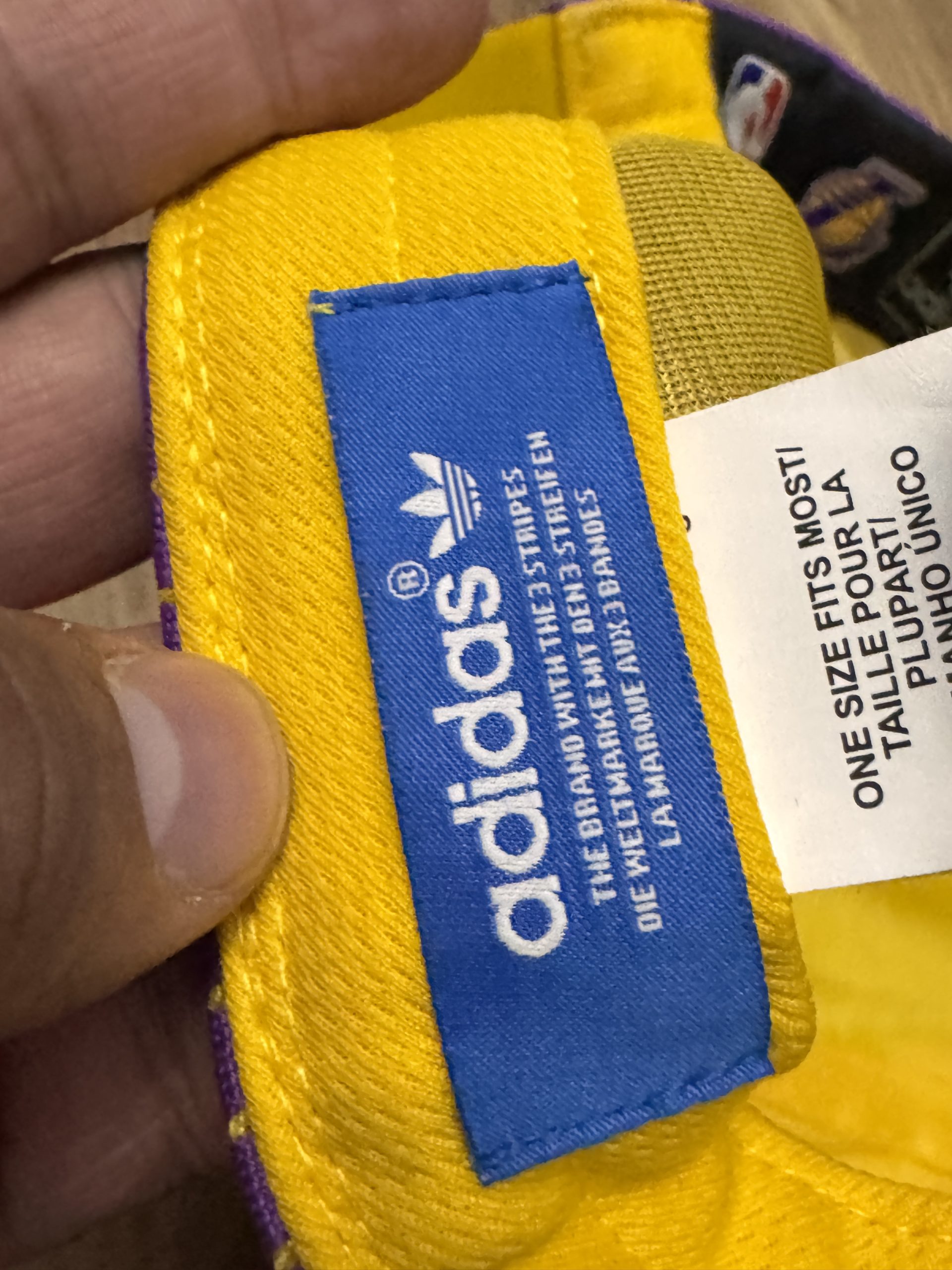 NBA Purple & Yellow Basketball Logo Cap One Size 2925 image 8