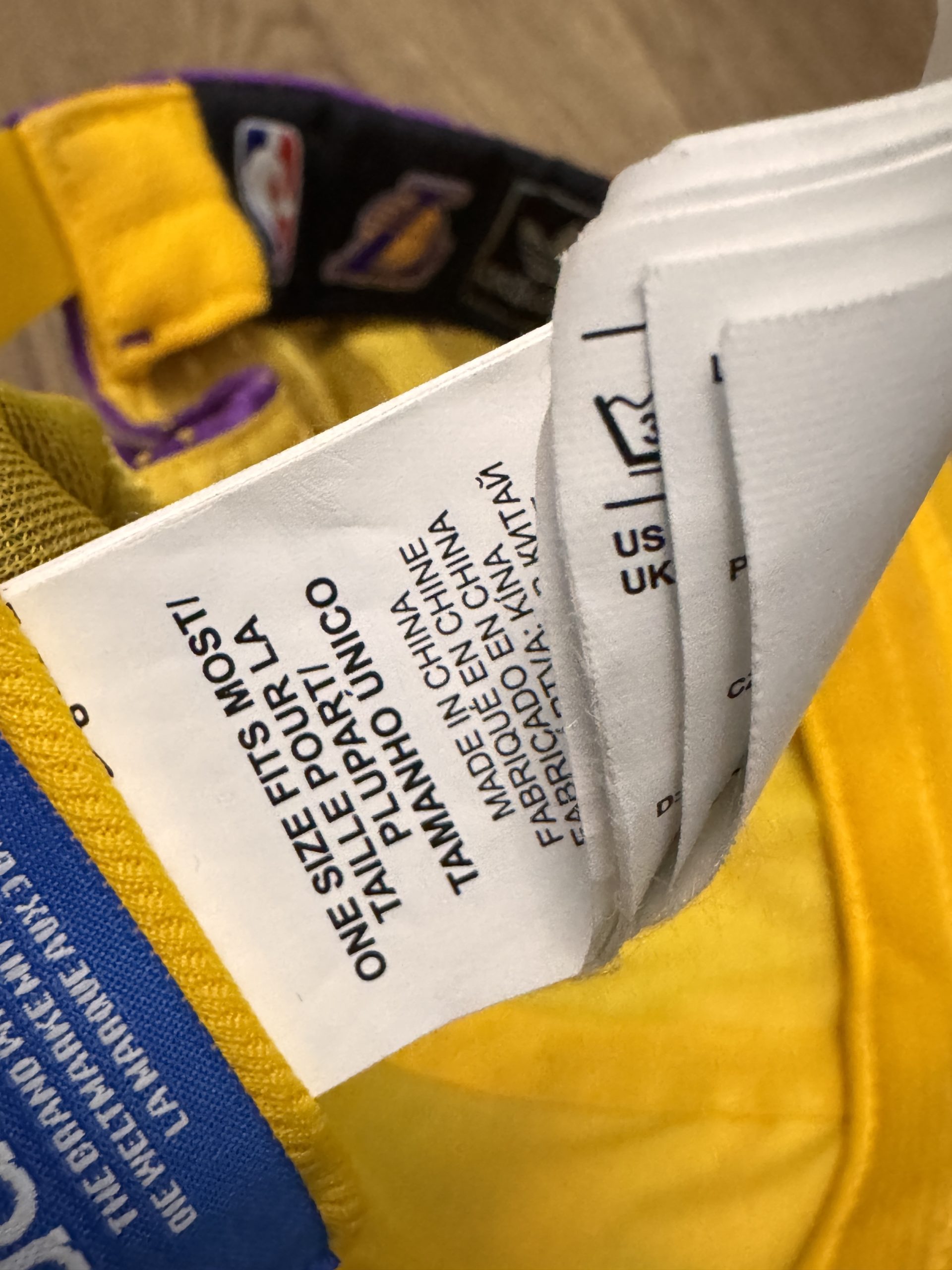 NBA Purple & Yellow Basketball Logo Cap One Size 2925 image 9