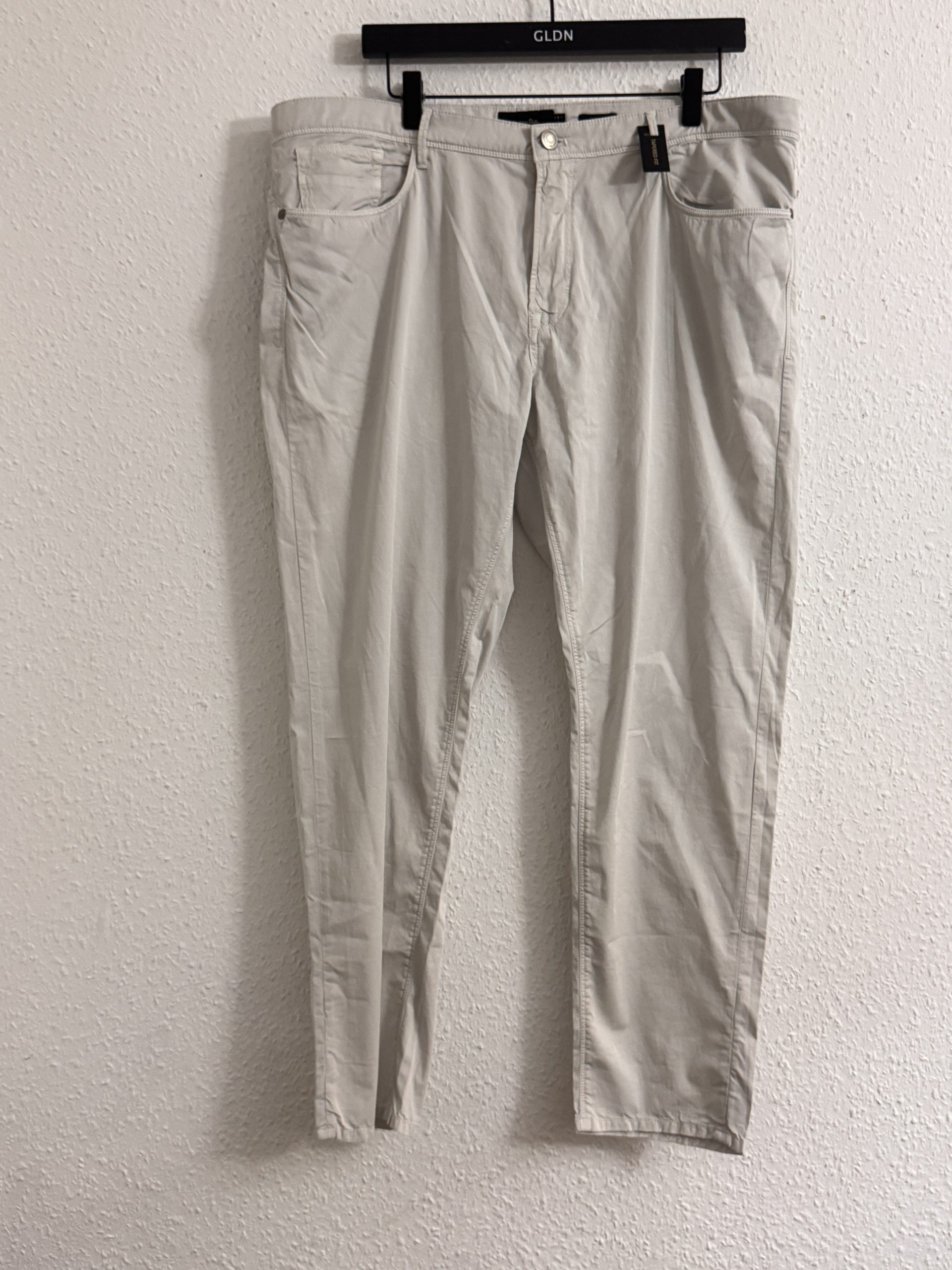 Massimo Dutti Beige Tapered Fit Trousers Size 38 2921
