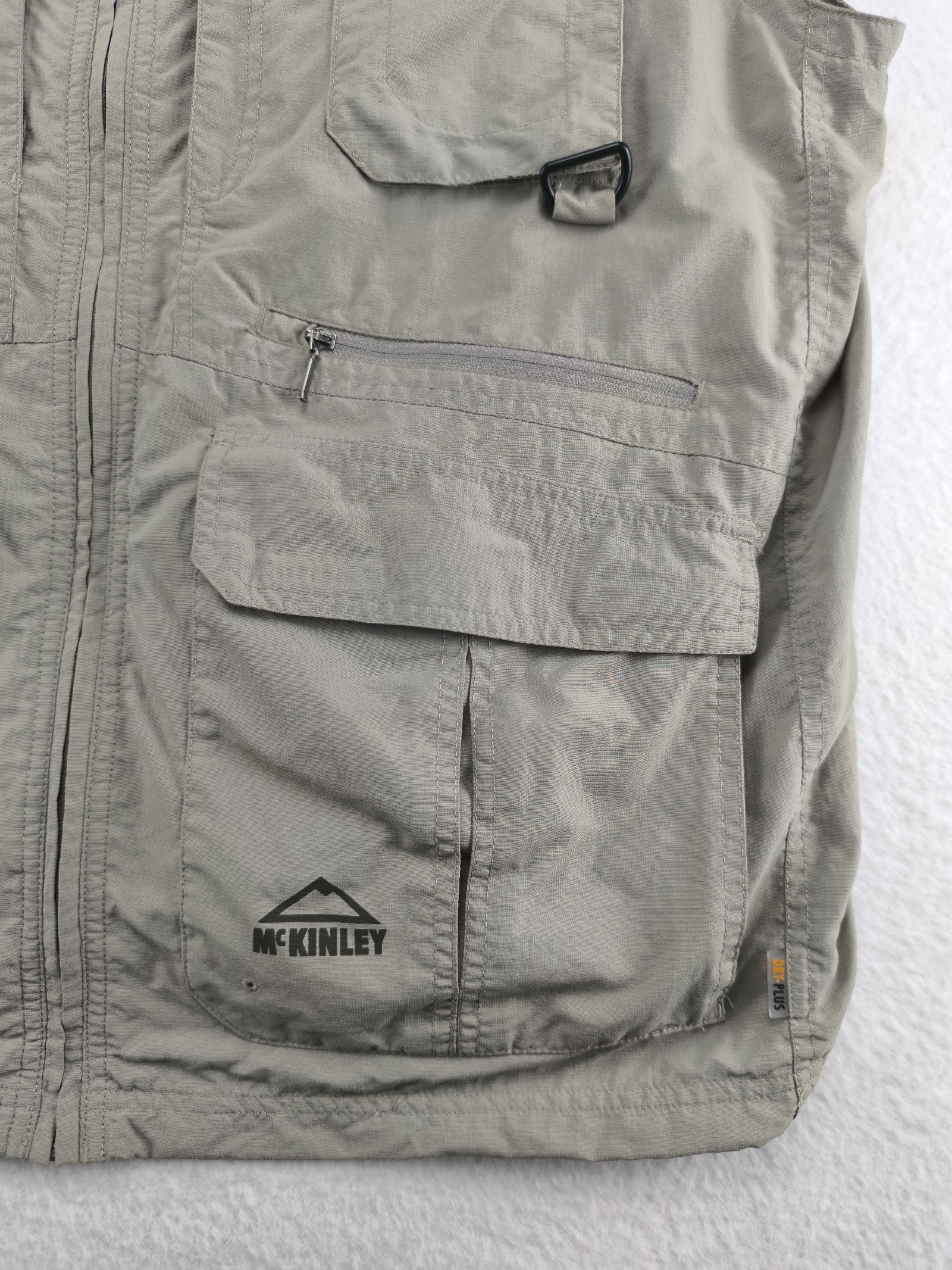 McKinley Beige Outdoor Utility Vest XL Multiple Pockets image 6