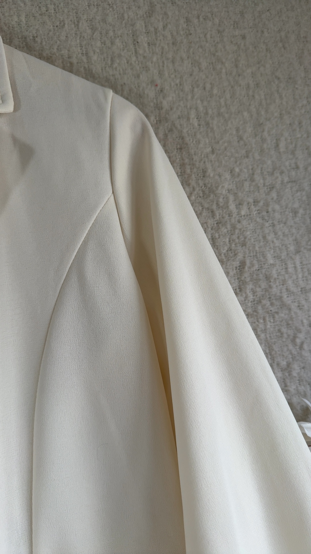 HuaXiYun Cream Single Button Tailored Jacket UK M Lightweight Office Blazer image 4