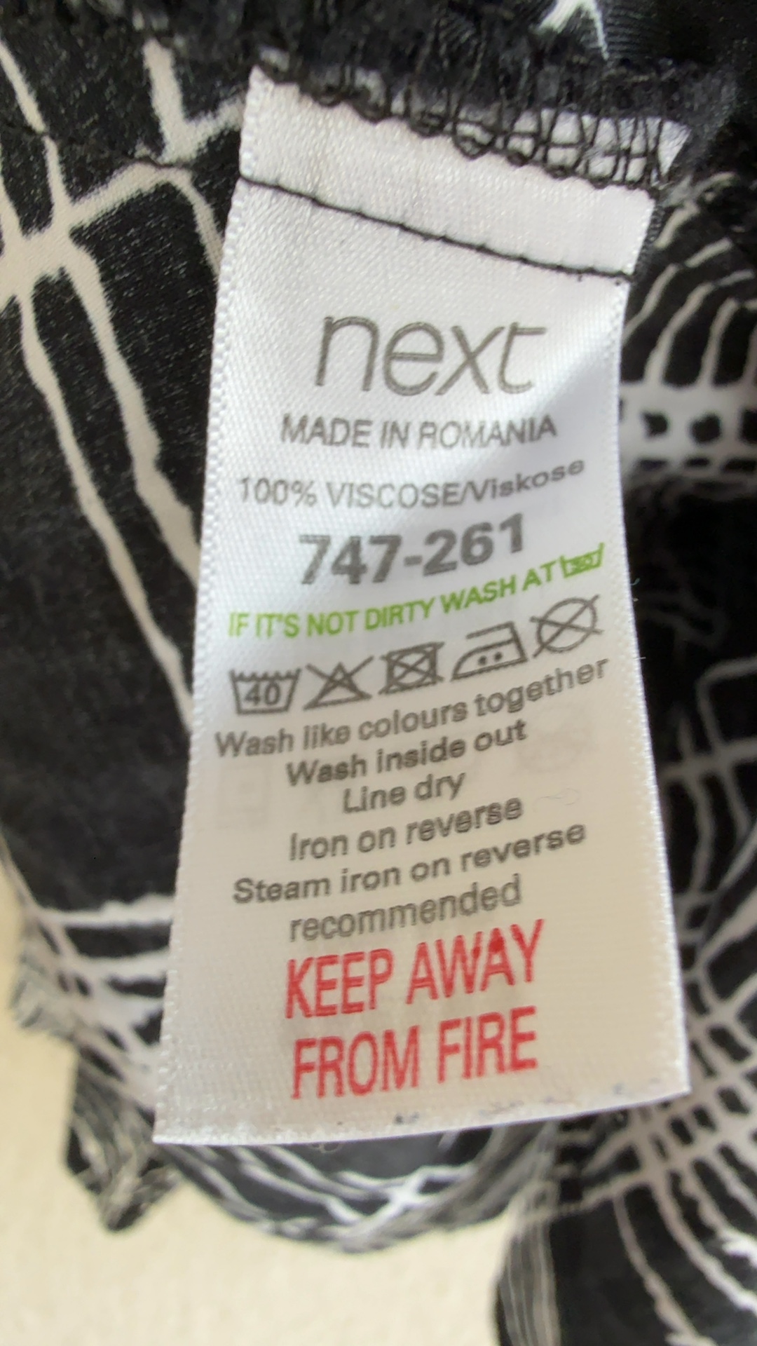 Next Black & White Check Pleated Midi Skirt UK 12 Chic Classic Style image 3
